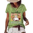 Groovy Nurse Costume Spooky Nurse Halloween Women's Short Sleeve Loose T-shirt Green Groovy Nurse Costume Spooky Nurse Halloween Women's Short Sleeve Loose T-shirt Green