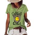 Softball Gigi Leopard Game Day Softball Lover Mothers Day  Women's Short Sleeve Loose T-shirt Green