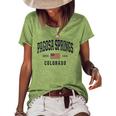Womens Usa Flag Stars &Amp Stripes Pagosa Springs Colorado Women's Short Sleeve Loose T-shirt Green