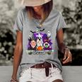 Gnomes Witch Truck Granny Halloween Costume Women's Loose T-shirt Grey