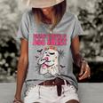 Groovy Pink Ribbon Mom Breast Cancer Is Boo Sheet Halloween V2 Women's Short Sleeve Loose T-shirt Grey
