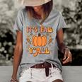 Its Fall Yall Pumpkin Spice Autumn Season Thanksgiving  Women's Short Sleeve Loose T-shirt Grey