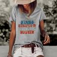 Stars Stripes Women&8217S Rights Patriotic 4Th Of July Pro Choice 1973 Protect Roe Women's Short Sleeve Loose T-shirt Grey