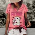 Groovy Pink Ribbon Mom Breast Cancer Is Boo Sheet Halloween V2 Women's Short Sleeve Loose T-shirt Watermelon