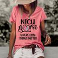 Little Things Nicu Nurse Neonatal Intensive Care Unit Women's Loose T-shirt Watermelon