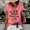 Our First Mothers Day Happy New Mom Mothers Day Rainbow  Women's Short Sleeve Loose T-shirt Watermelon