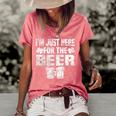 St Patricks Day Im Just Here For The Beer Drinking Gifts  Women's Short Sleeve Loose T-shirt Watermelon