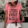 Strong Woman Never Underestimaate The Power Women's Loose T-shirt Watermelon