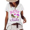 Girls Trip Aruba 2022 Sunglasses Summer Matching Group V3 Women's Loose T-shirt White
