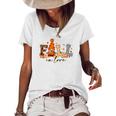 Gnomes Fall In Love Women's Loose T-shirt White