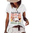 Groovy Nurse Costume Spooky Nurse Halloween Women's Short Sleeve Loose T-shirt White Groovy Nurse Costume Spooky Nurse Halloween Women's Short Sleeve Loose T-shirt White