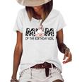 Mom Of The Birthday For Girl Cow Farm First Birthday Cow Women's Loose T-shirt White