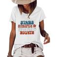 Stars Stripes Women&8217S Rights Patriotic 4Th Of July Pro Choice 1973 Protect Roe Women's Short Sleeve Loose T-shirt White