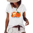 Sweater Weather Pumpkin Pie Fall Season Women's Loose T-shirt White