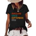 Awesome Since September 1992 Women's Short Sleeve Loose T-shirt Black