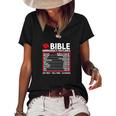 Bible Emergency Numbers Funny Christian Bible Women's Short Sleeve Loose T-shirt Black