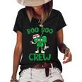 Boo Boo Crew Nurse St Patricks Day Lucky Shamrock Nurse  Women's Short Sleeve Loose T-shirt Black