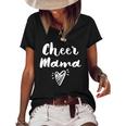 Cheerleader Mom Gifts- Womens Cheer Team Mother- Cheer Mom Pullover Women's Short Sleeve Loose T-shirt Black