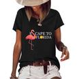 Desantis Escape To Florida Flamingo Orange Cute Gift Women's Short Sleeve Loose T-shirt Black