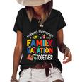 Family Vacation Together Making Memories Matching Family Women's Short Sleeve Loose T-shirt Black