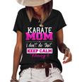 Funny Karate Mom Best Mother Women's Short Sleeve Loose T-shirt Black