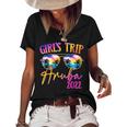 Girls Trip Aruba 2022 Sunglasses Summer Matching Group V2 Women's Short Sleeve Loose T-shirt Black
