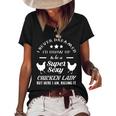 I Never Dreamed Id Grow Up To Be A Super Sexy Chicken Lady Women's Short Sleeve Loose T-shirt Black