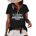 Im Johanna Doing Johanna Things Women's Short Sleeve Loose T-shirt Black
