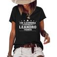 Im Leandro Doing Leandro Things Women's Short Sleeve Loose T-shirt Black