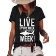 Live Every Week Like Its Shark Week 2 Women's Short Sleeve Loose T-shirt Black