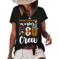 Maintenance Worker Boo Crew Ghost Funny Halloween Matching Women's Short Sleeve Loose T-shirt Black