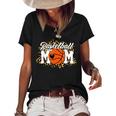 Mothers Day Gift Basketball Mom  Mom Game Day Outfit  Women's Short Sleeve Loose T-shirt Black