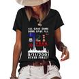 Patriot Day 911 We Will Never Forget Tshirtall Gave Some Some Gave All Patriot V2 Women's Short Sleeve Loose T-shirt Black