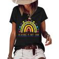 Read Teacher Rainbow Leopard - Reading Is My Jam Women's Short Sleeve Loose T-shirt Black