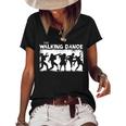 The Walking Dance Halloween Dancing Monster Undead Women's Short Sleeve Loose T-shirt Black