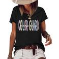 Womens Color Guard Mama Life Color Guard Mom Women's Short Sleeve Loose T-shirt Black
