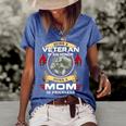 Being A Mom Is A Priceless Women's Short Sleeve Loose T-shirt Blue