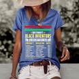 History Of Black Inventors Black History Month Women's Short Sleeve Loose T-shirt Blue