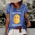 Im In Shape Unfortunately Its The Shape Of A Potato Gift Women's Short Sleeve Loose T-shirt Blue