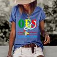 Oes Star Necklace Order Of The Eastern Star Mothers Day Women's Short Sleeve Loose T-shirt Blue