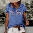 Pro Roe 1973 V10 Women's Short Sleeve Loose T-shirt Blue