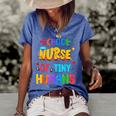 School Nurse Of Tiny Humans Nurse Funny Women's Short Sleeve Loose T-shirt Blue