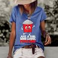 Womens Cool Just A Girl Who Loves Popcorn Girls Popcorn Lovers  Women's Short Sleeve Loose T-shirt Blue