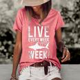 Live Every Week Like Its Shark Week 2 Women's Short Sleeve Loose T-shirt Green