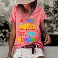 School Nurse Of Tiny Humans Nurse Funny Women's Short Sleeve Loose T-shirt Green