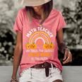 Womens Math Teacher I Teach The Cutest Pumpkins In The Patch Womens Women's Short Sleeve Loose T-shirt Green