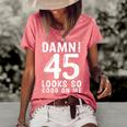 45 Year Old Funny 45Th Birthday Funny Quote 45 Years Women's Short Sleeve Loose T-shirt Watermelon
