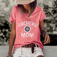 Archery Archer Mom Target Proud Parent Bow Arrow Funny Women's Short Sleeve Loose T-shirt Watermelon