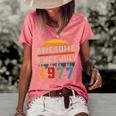 Awesome Since July 1977 45Th Birthday Gift 45 Years Old Women's Short Sleeve Loose T-shirt Watermelon