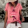 Breast Cancer Chose The Wrong Witch Breast Cancer Halloween Women's Short Sleeve Loose T-shirt Watermelon